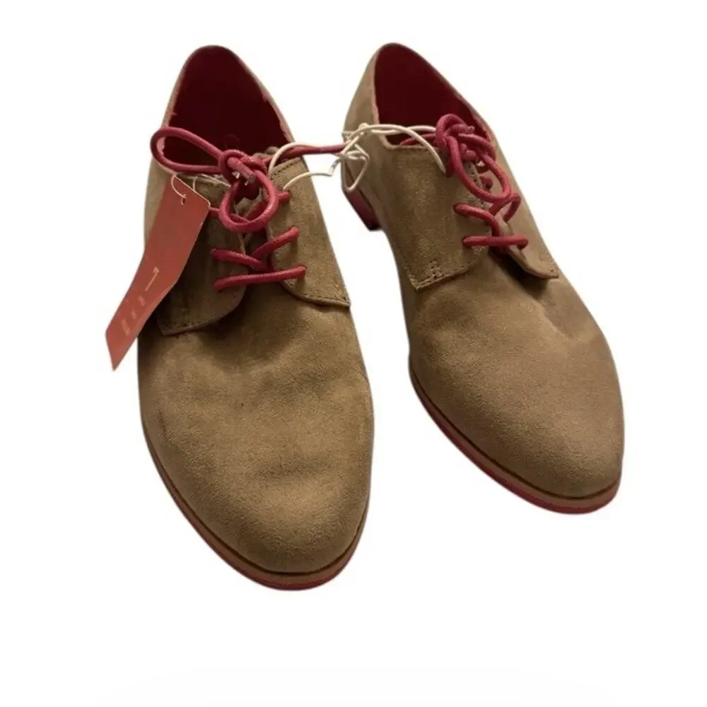NEW Mossimo Supply Co Oxford Shoes Tan Lace Up Women’s size 7 FAST SHIP 3349-16